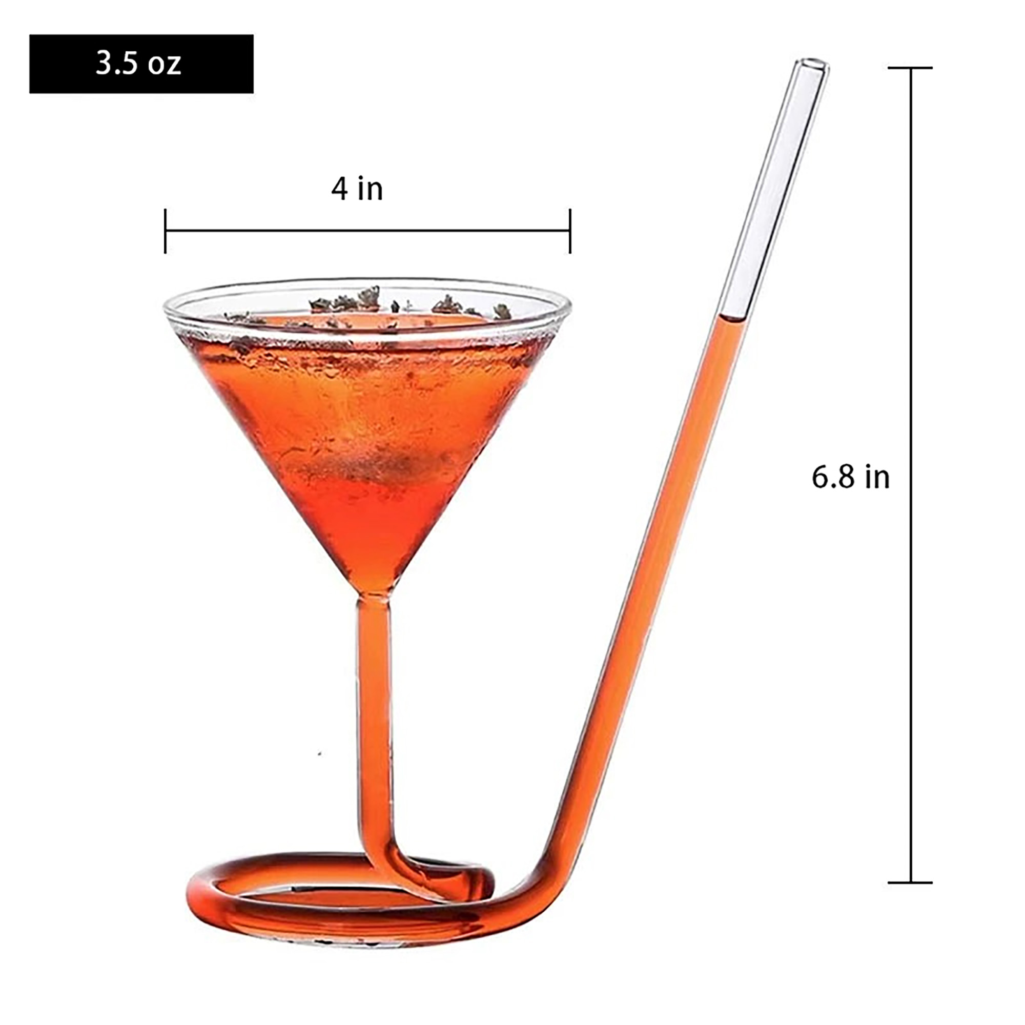 Spiral Cocktail Glass 2