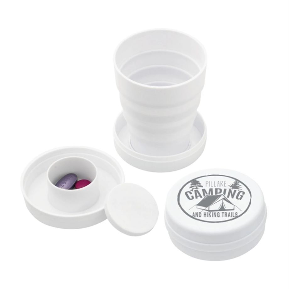 3 1/2 oz. Collapsible Cup with Pill Box 2