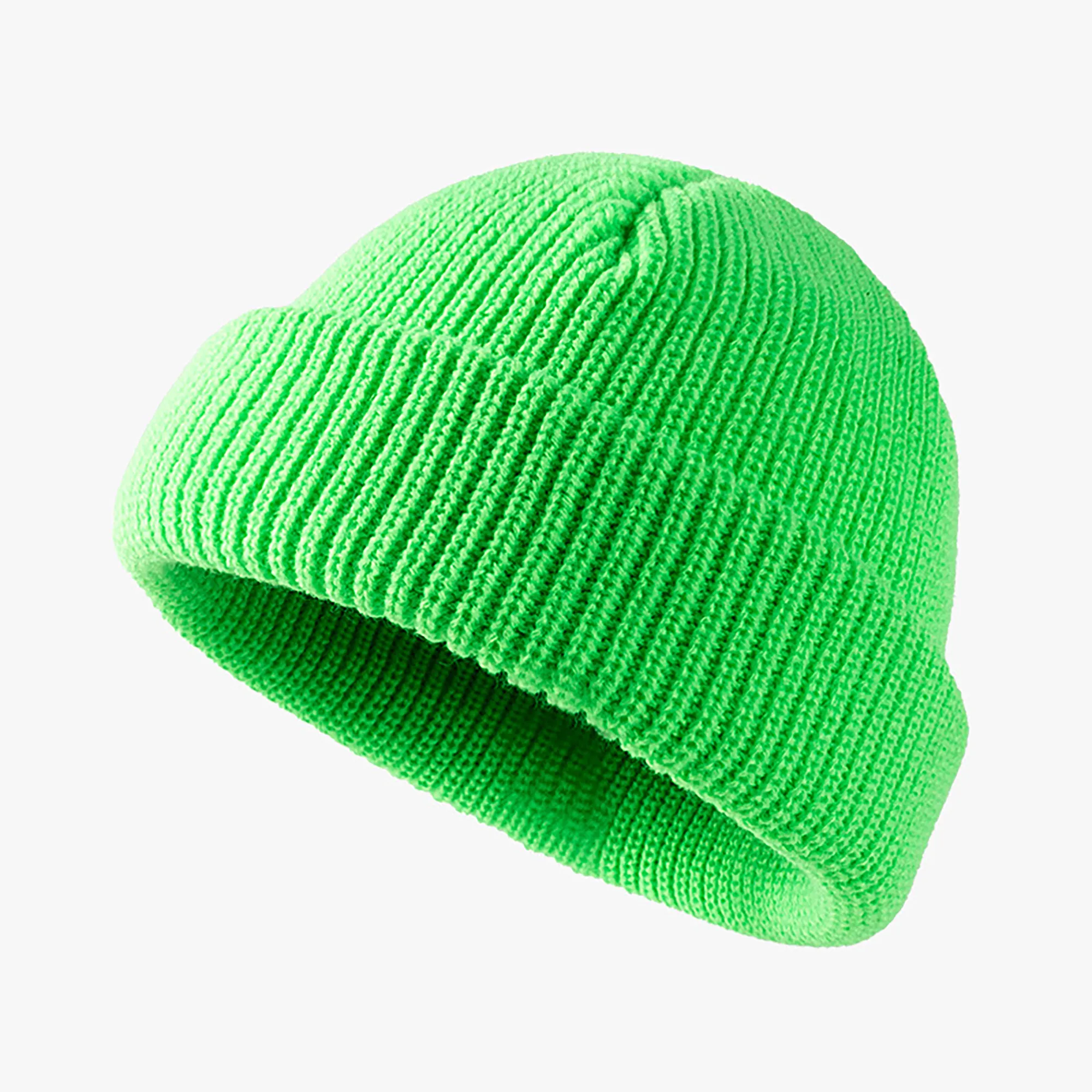 Warm Soft Knitted Beanie Hat Solid Color Premium Cuffed Knit 6
