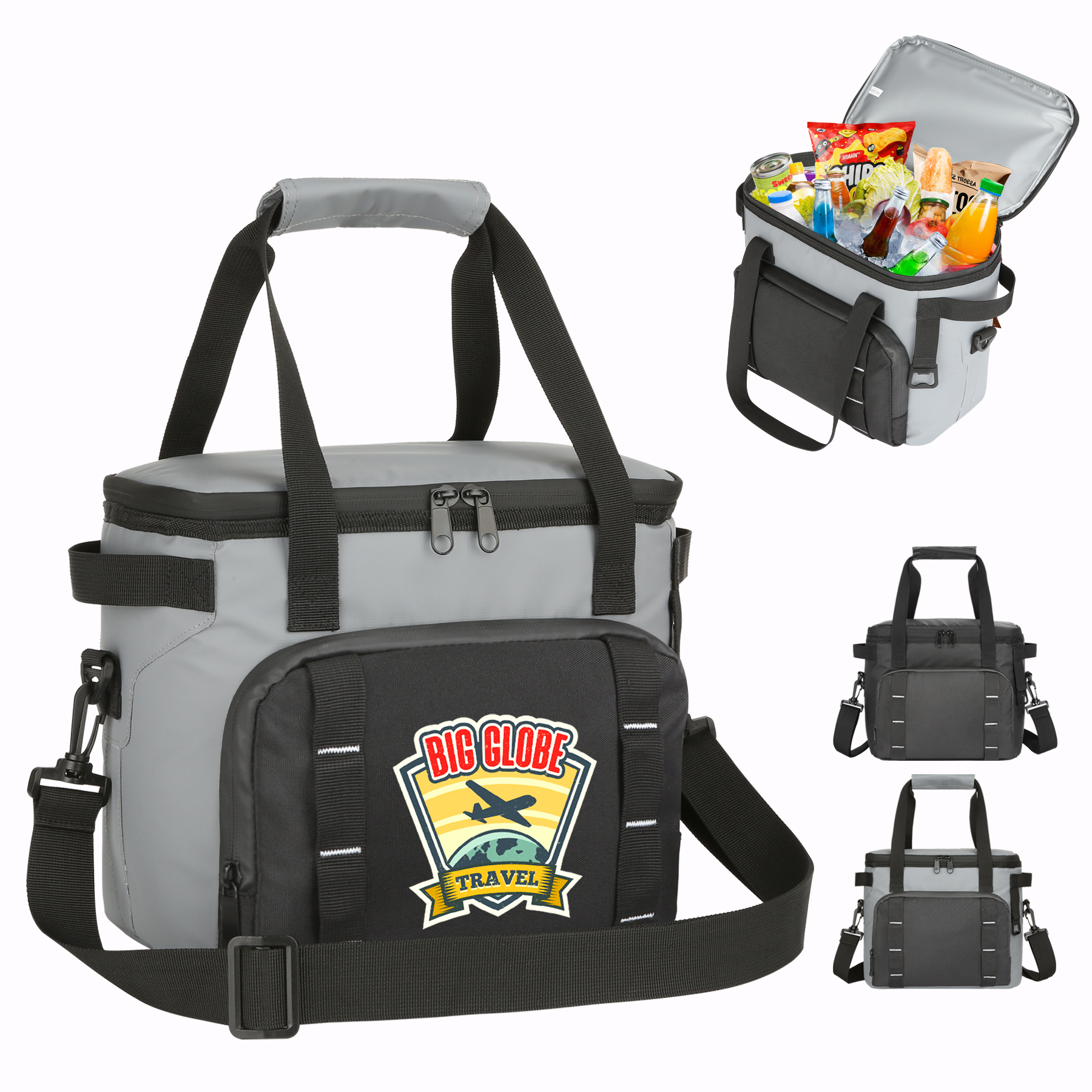 All-Day Chill 16-Can Insulated Cooler Bag W/ Bottle Opener 4