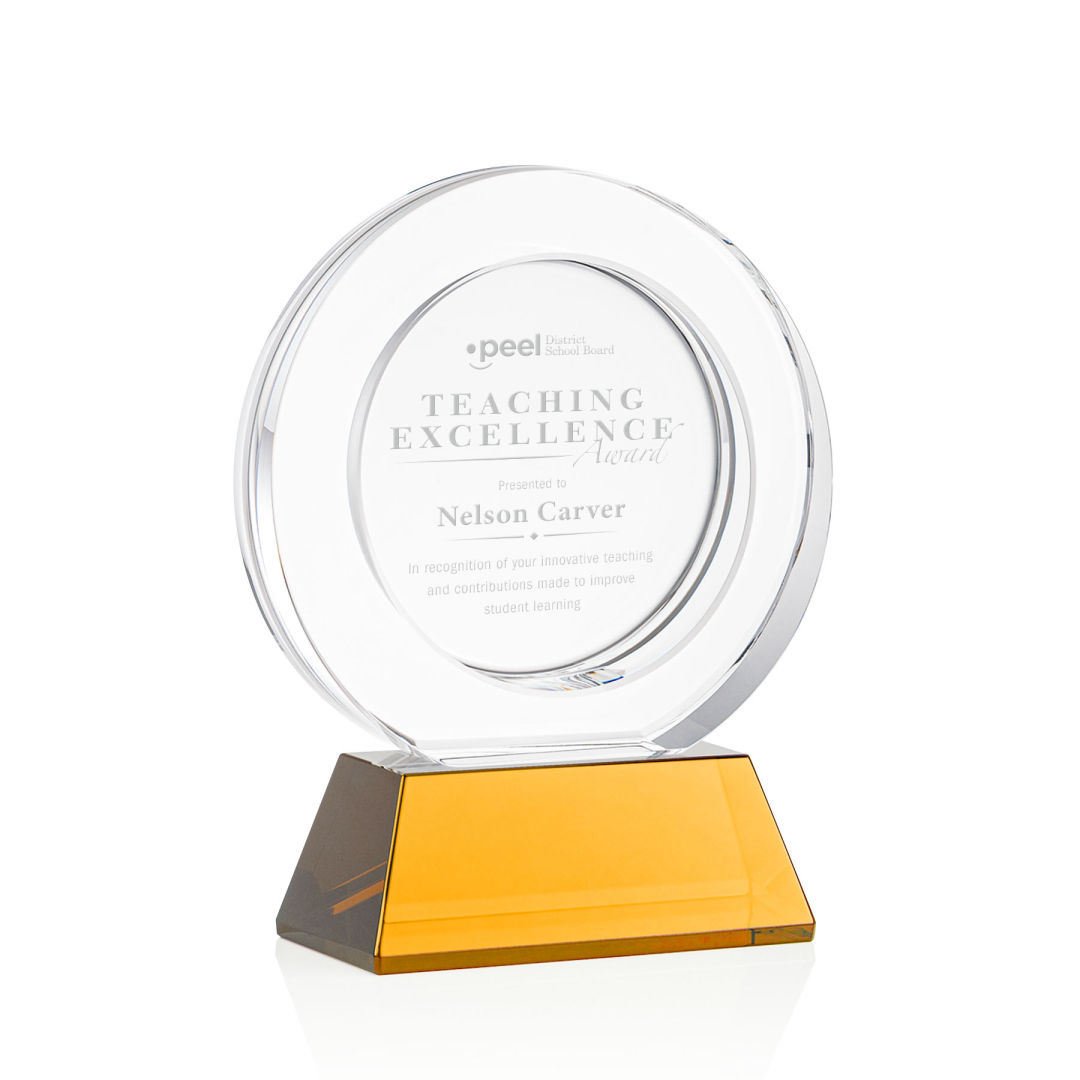 Templeton Award on Base - Amber 6