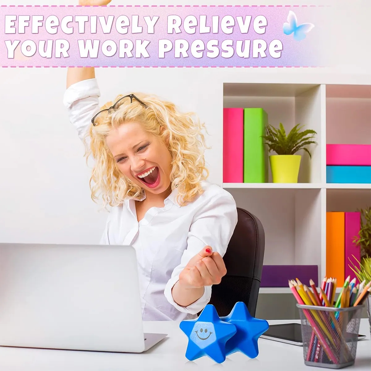 Star Shaped Stress Reliever Pu Ball 2