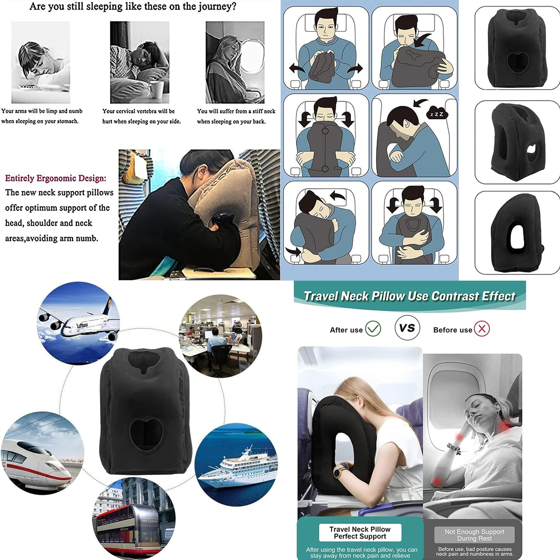 Inflatable Travel Pillow 1