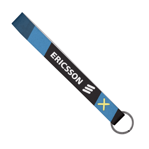 Strickland Dye-Sublimated Felt Wrist Keychain w/ Metal Split Ring 25