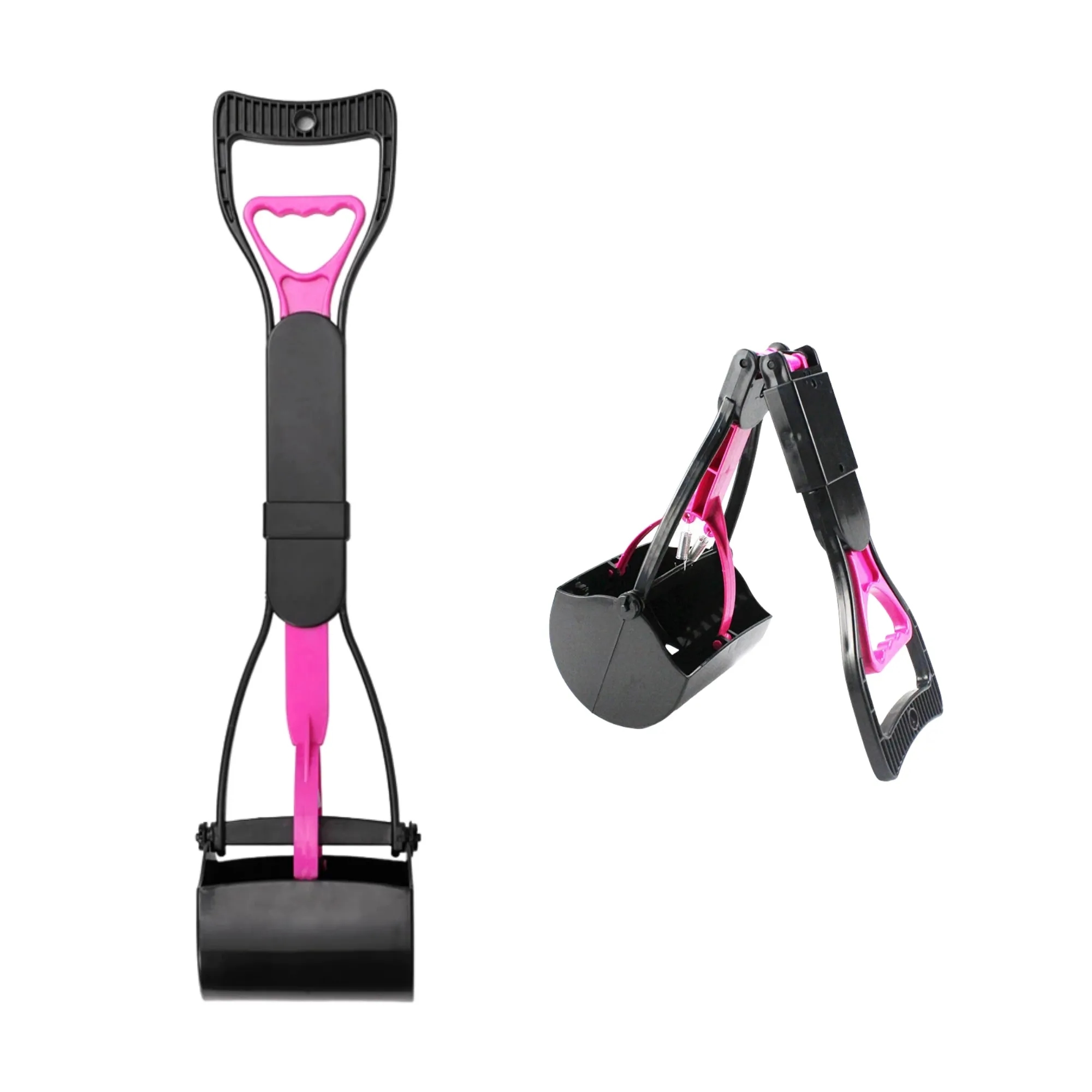 Foldable Long-Handled Pet Pooper Scooper With Trash Bag 9