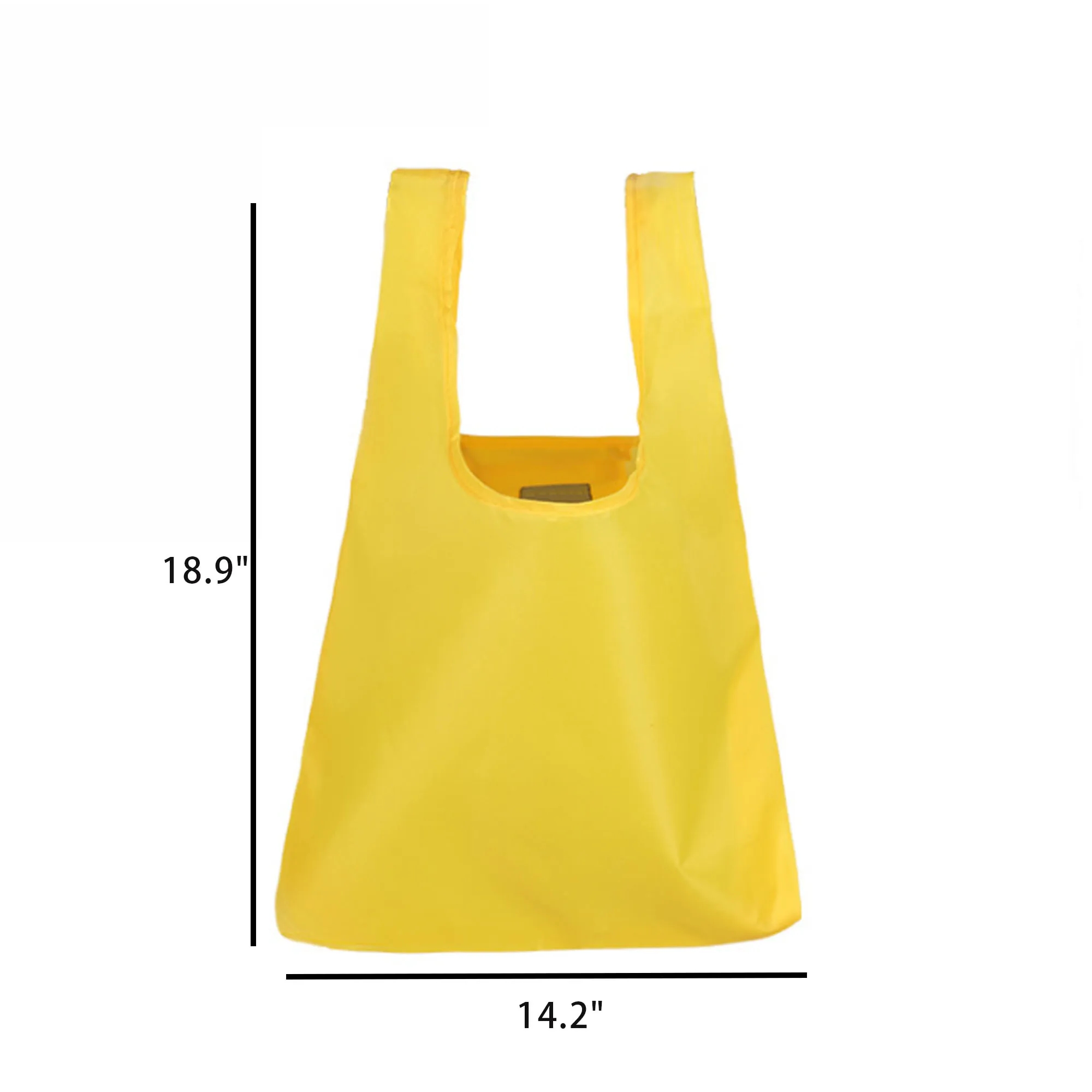 Portable Folded Shopping Grocery Tote Bag, custom tote bag with logo imprint 11