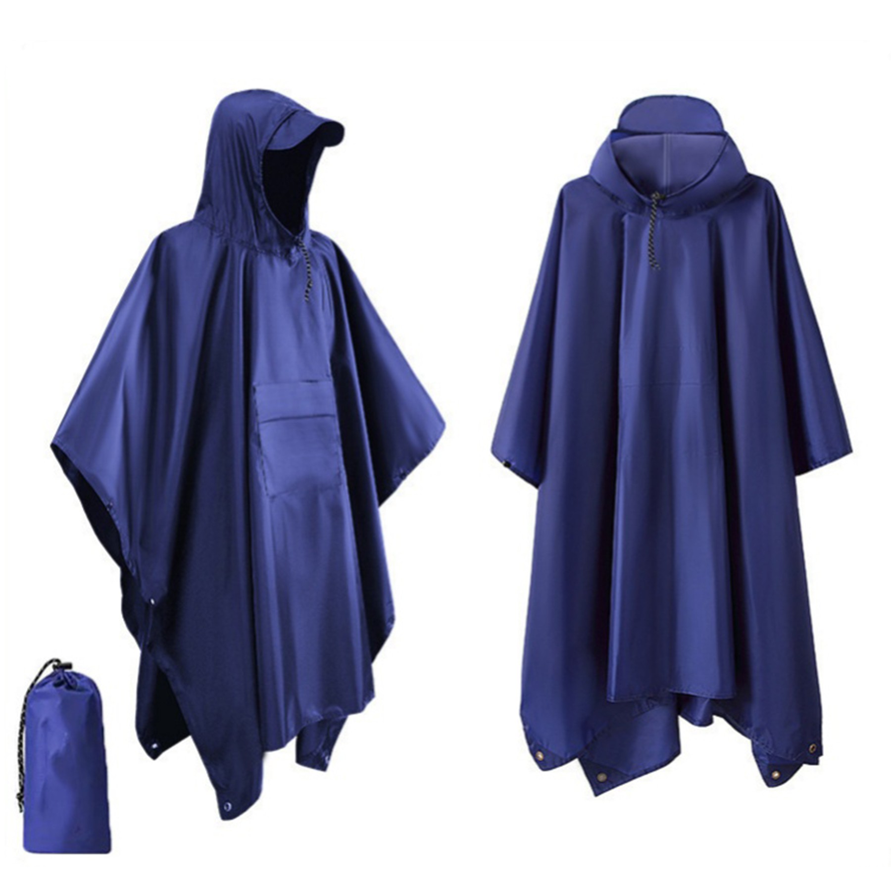 Adult Hooded Rain Poncho 4