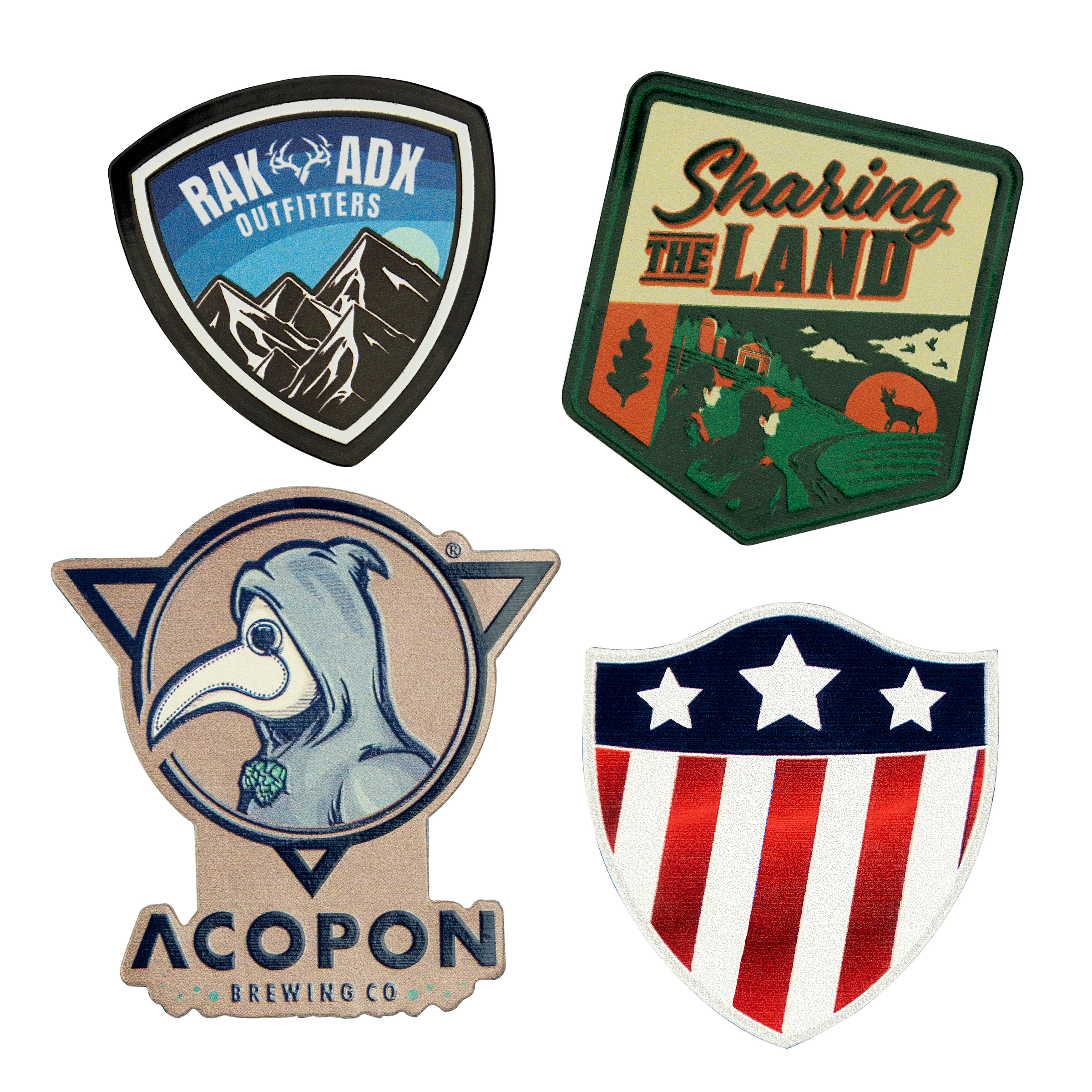 Full Color Faux Leather Patch (2”)