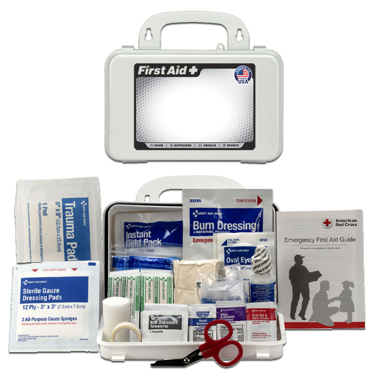 10 Person Bulk Plastic First Aid Kit, ANSI Compliant 5