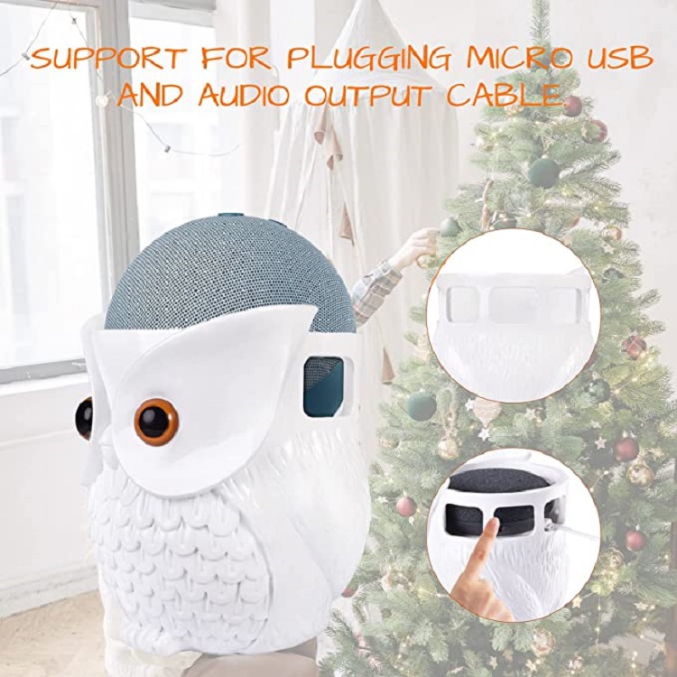 Owl Statue Smart Speaker Holder Stand 9