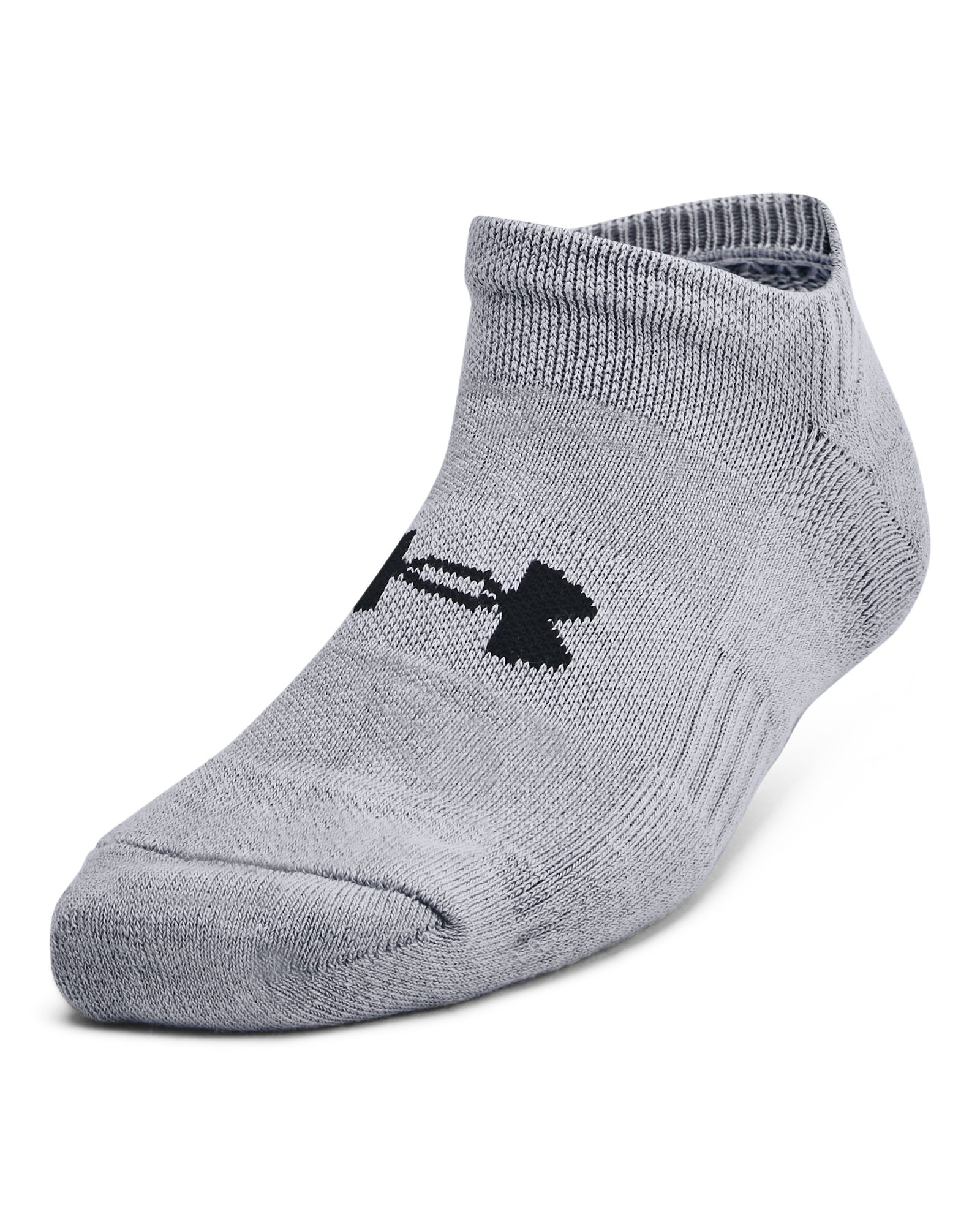 UA Training Cotton Kids' 3-Pack No Show Socks 4