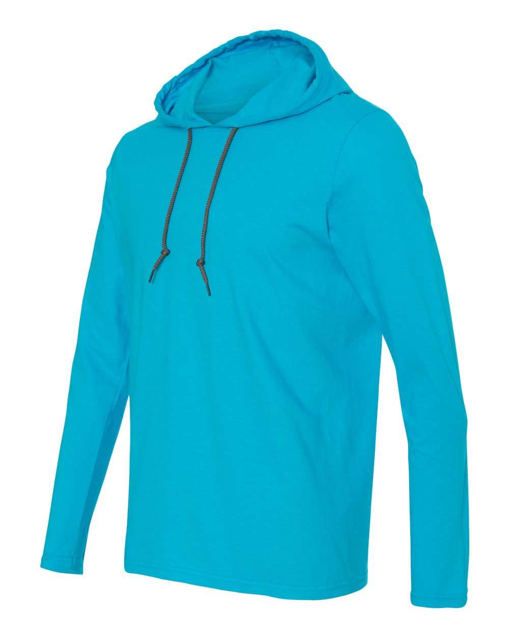 Unisex Softstyle® Lightweight Hooded Long Sleeve T-Shirt - 987 1