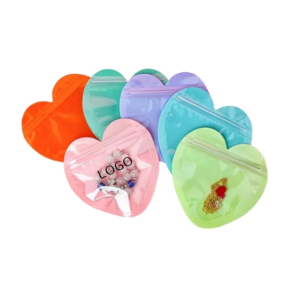 Heart Shaped Clear Resealable Bags 5