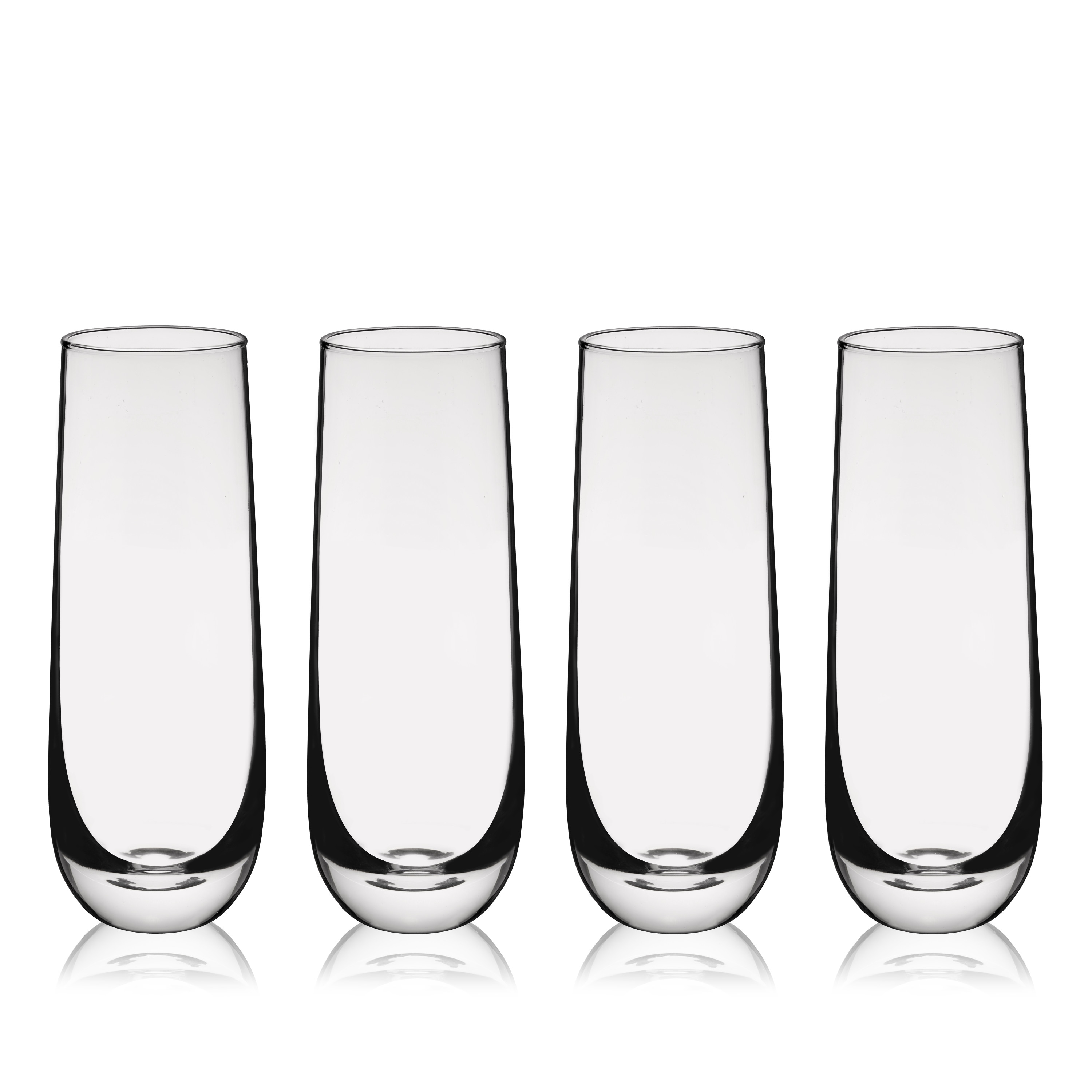 True® Stemless Champagne Flute, set of 4 5