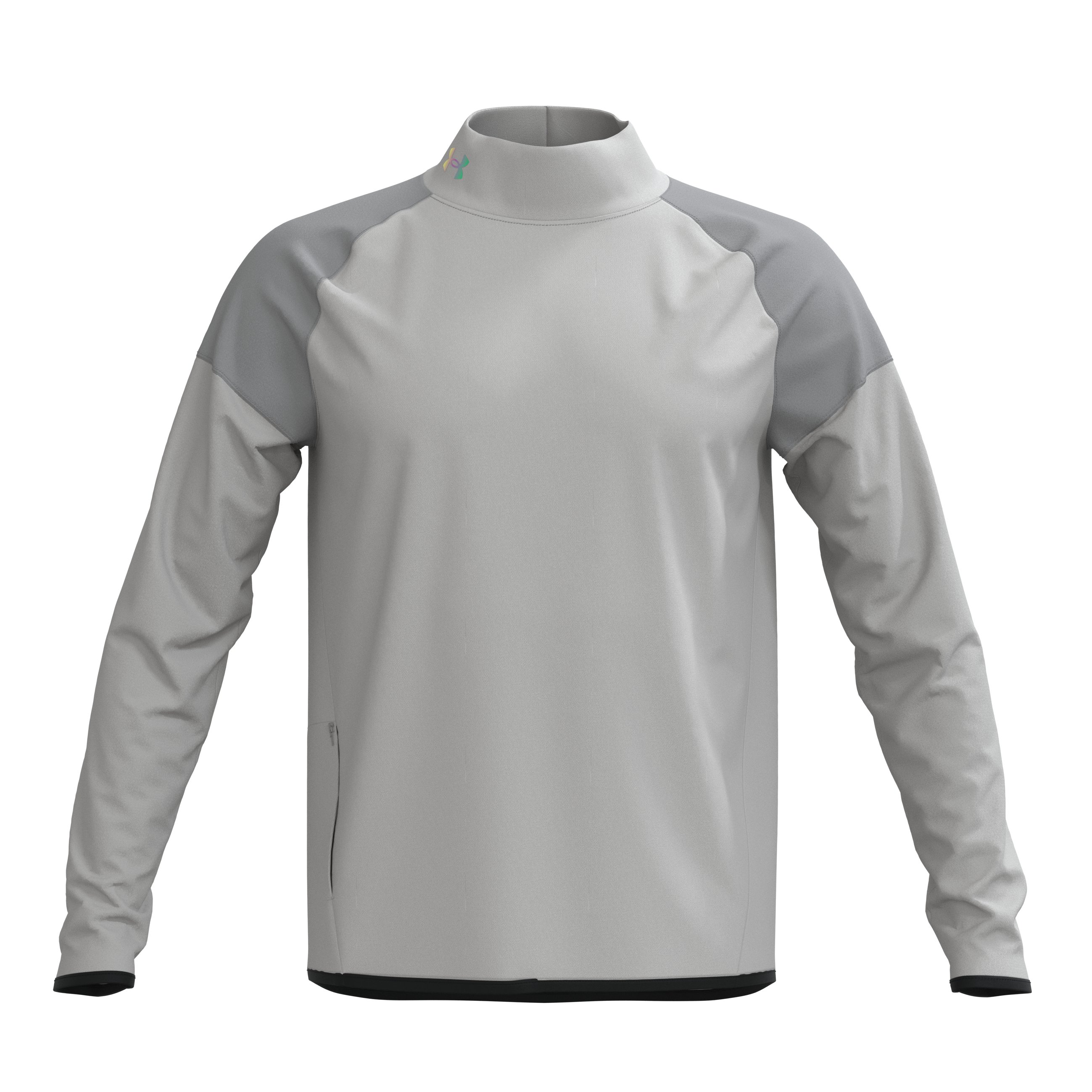 Men's UA RUSH Warm-Up Mock, custom hoodie or sweatshirt with logo imprint 3
