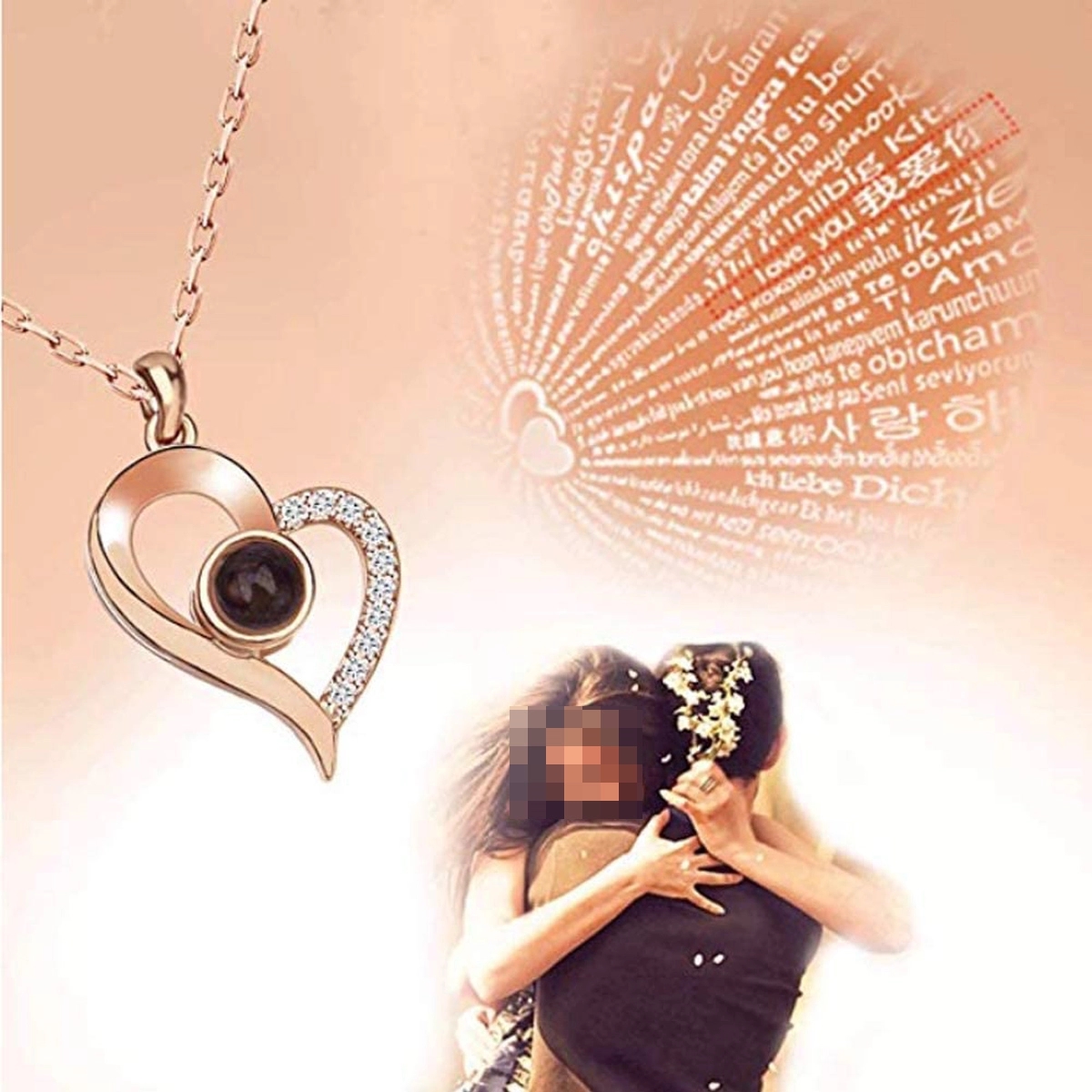I Love You Necklace 100 Languages 4