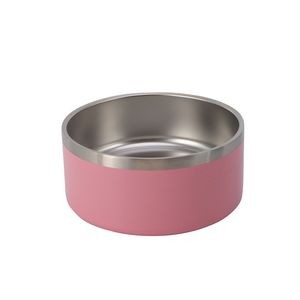32oz Double Walls Steel Pet Food Bowl 16
