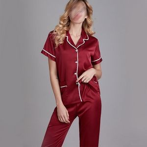 Women Two-Piece Nightwear Short Sleeve Sleepwear 4