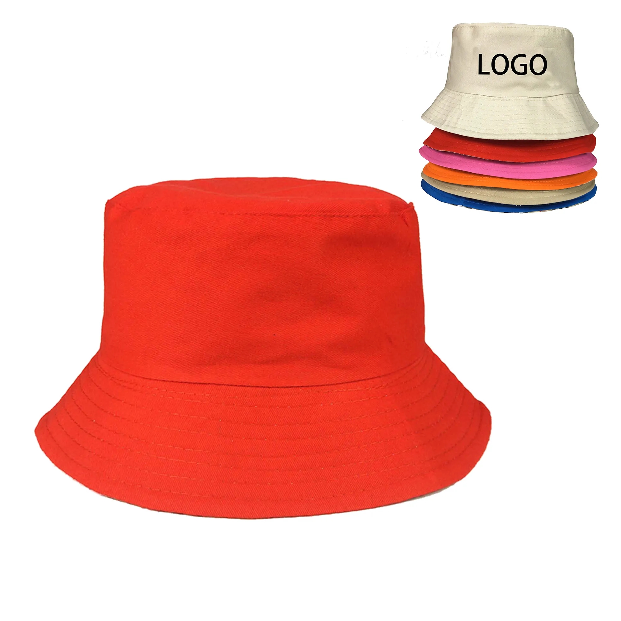 Cotton Fisherman Bucket Sun Hat 3