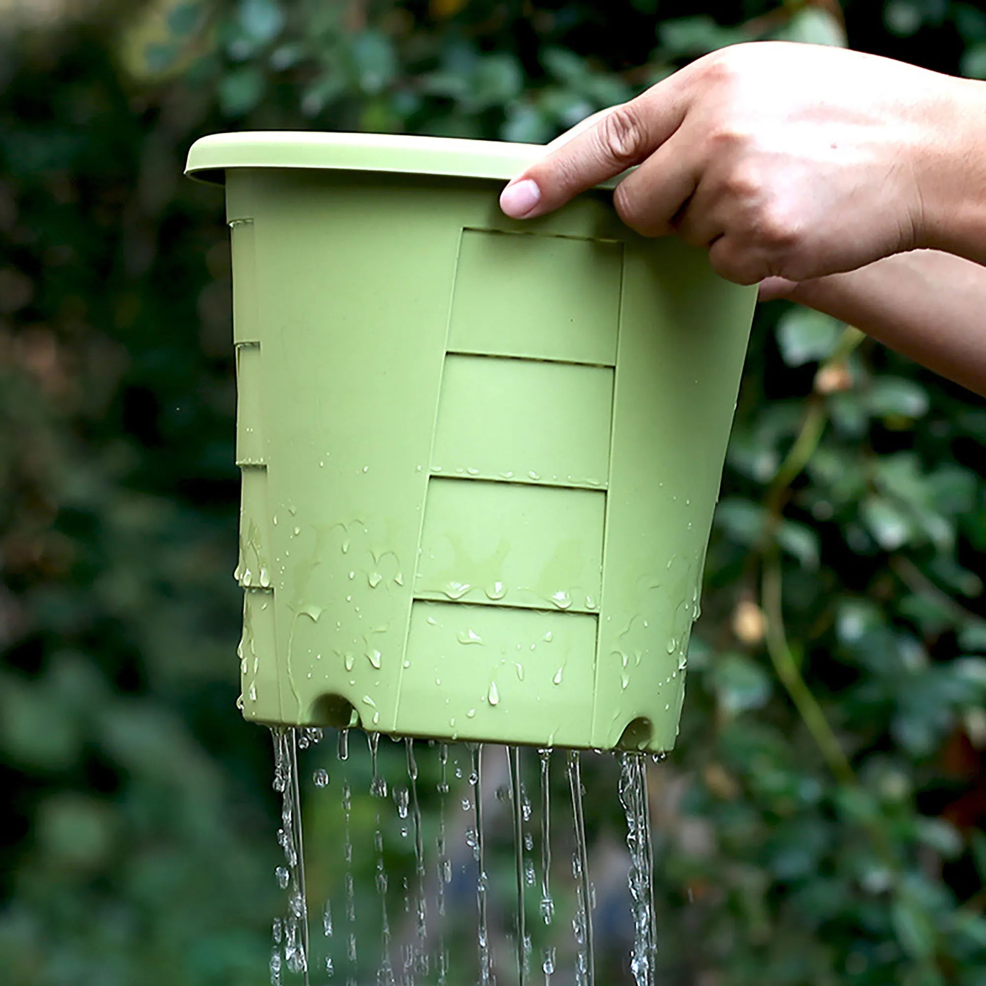 Plastic Flower Pot With Logo For Planting 2