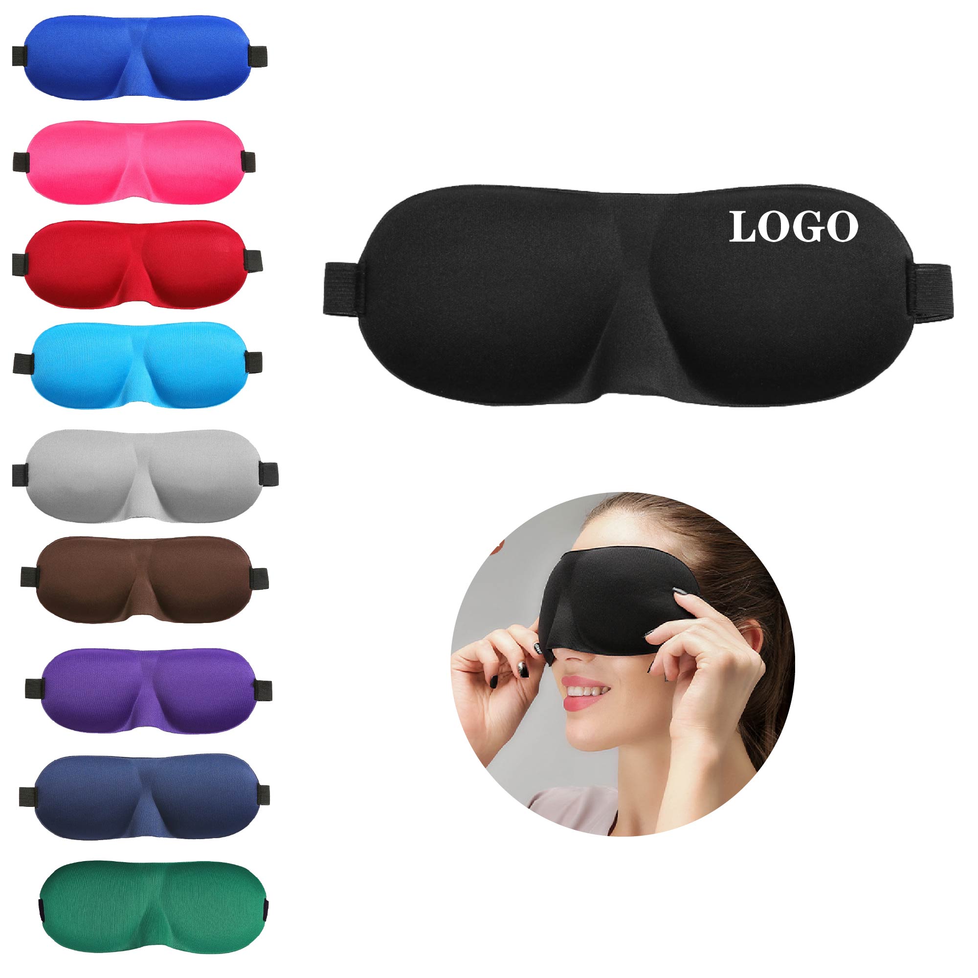MOQ 10 pcs 3D Contoured Sleep Mask 2