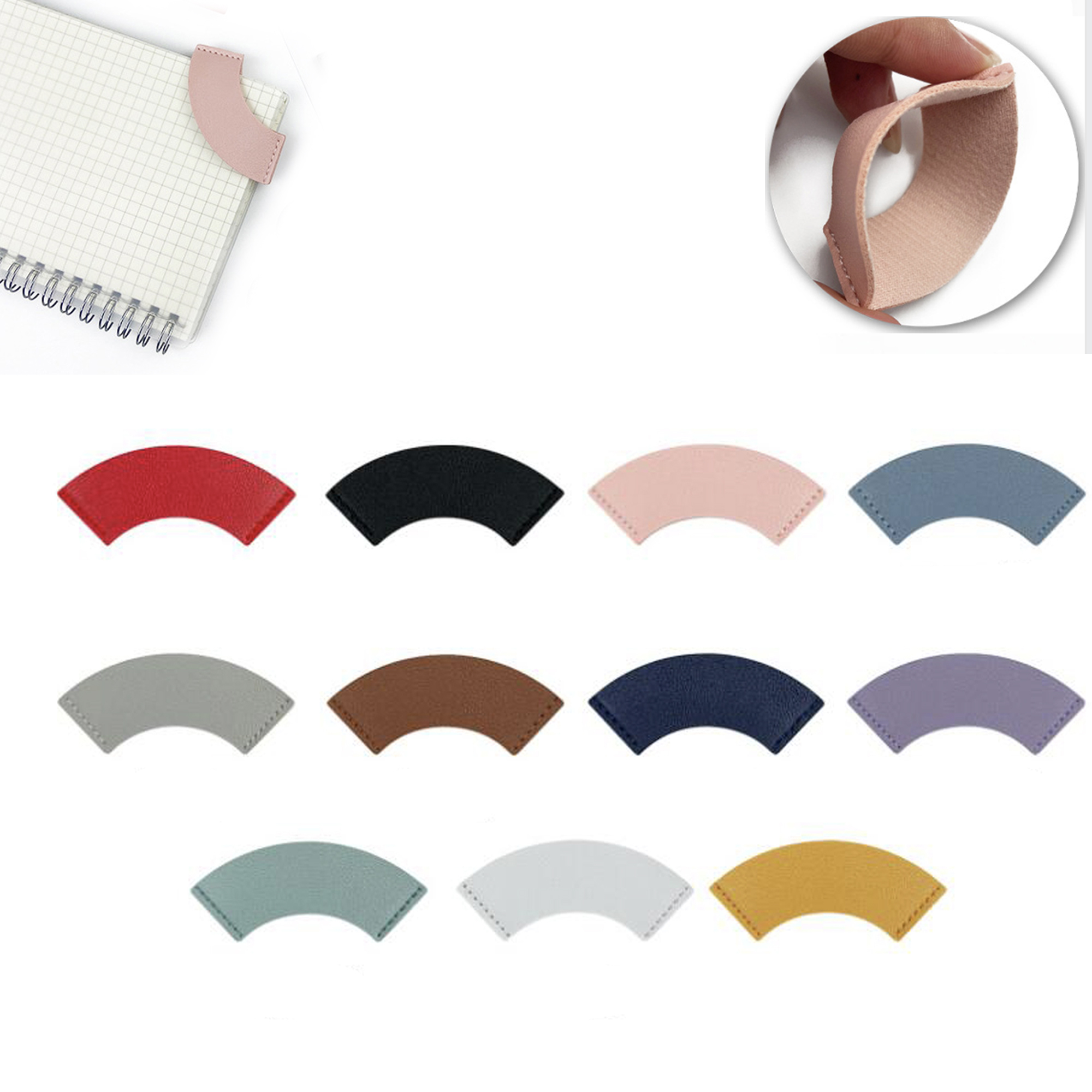 Custom Leather Corner Bookmark 2