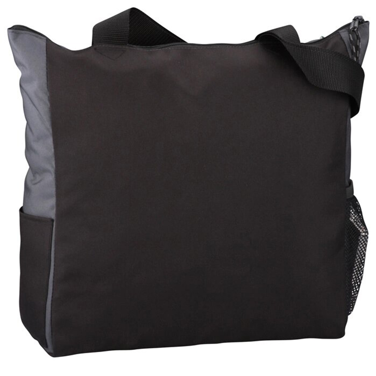 Polyester Grocery Two-Tone Tote Bag, custom tote bag with logo imprint 4