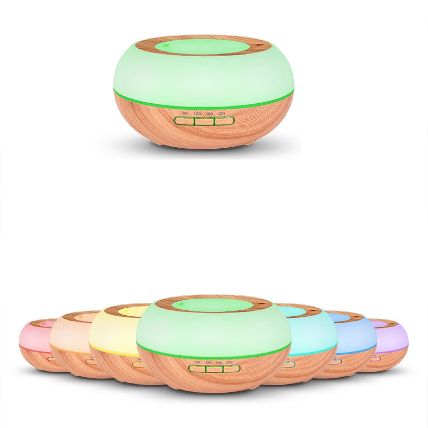 300 ml Bowl Shape Wood Grain Aroma Diffuser Humidifier 2