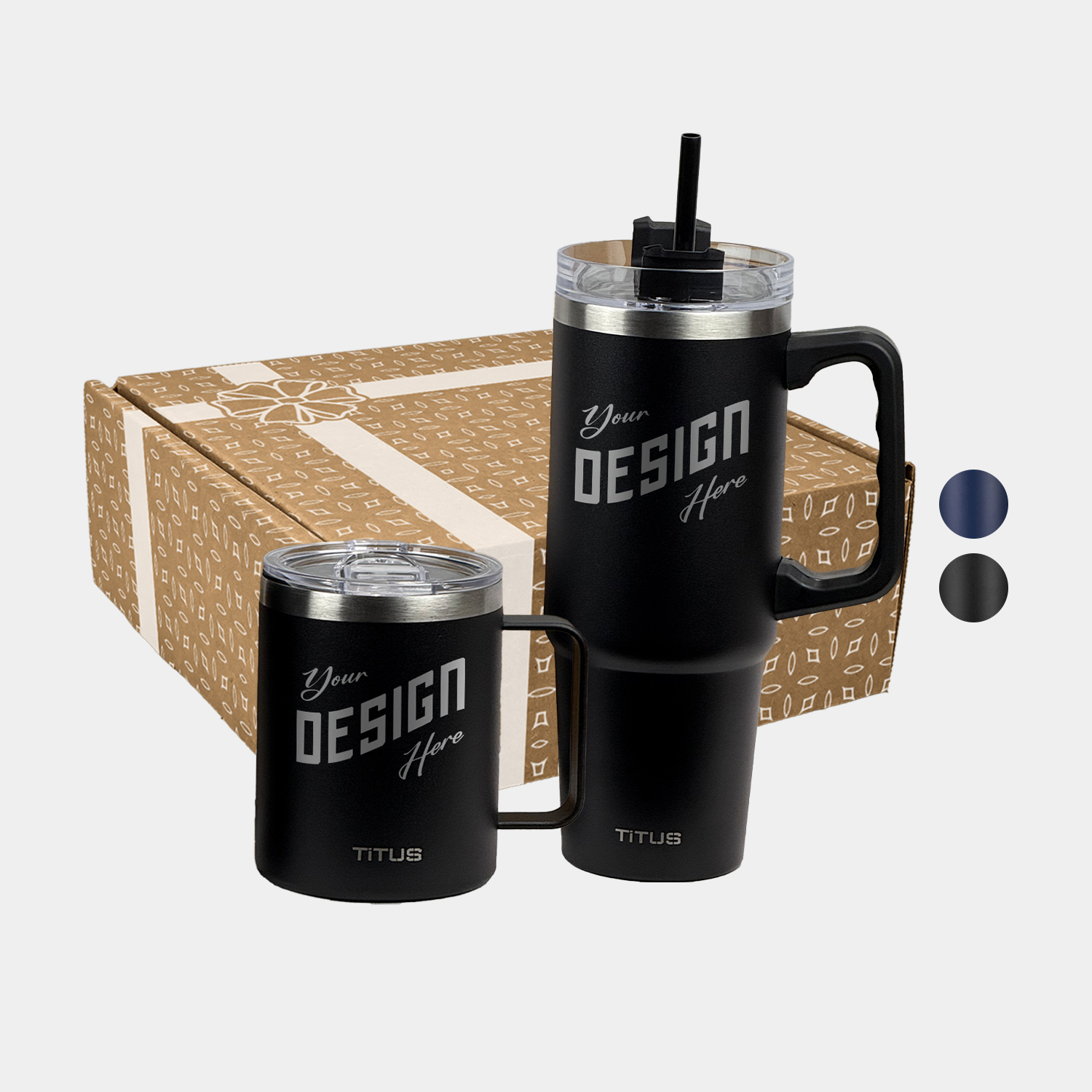 TiTUS® Insulated Mug & 40 oz Travel Tumbler Gift Set 2
