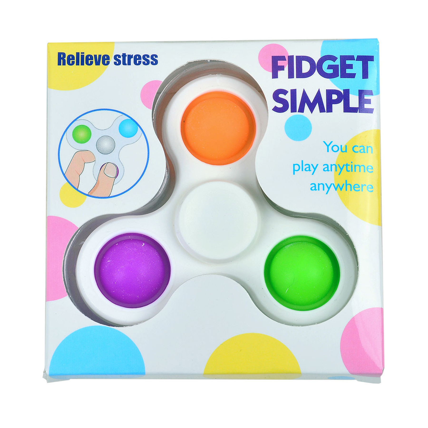 Six Bubbles Fidget Spinner Toys 4