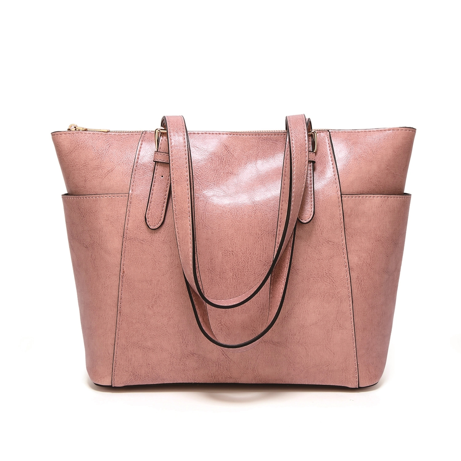 PU Leather Shoulder Handbags Large Hobo Tote Bag, custom tote bag with logo imprint 10