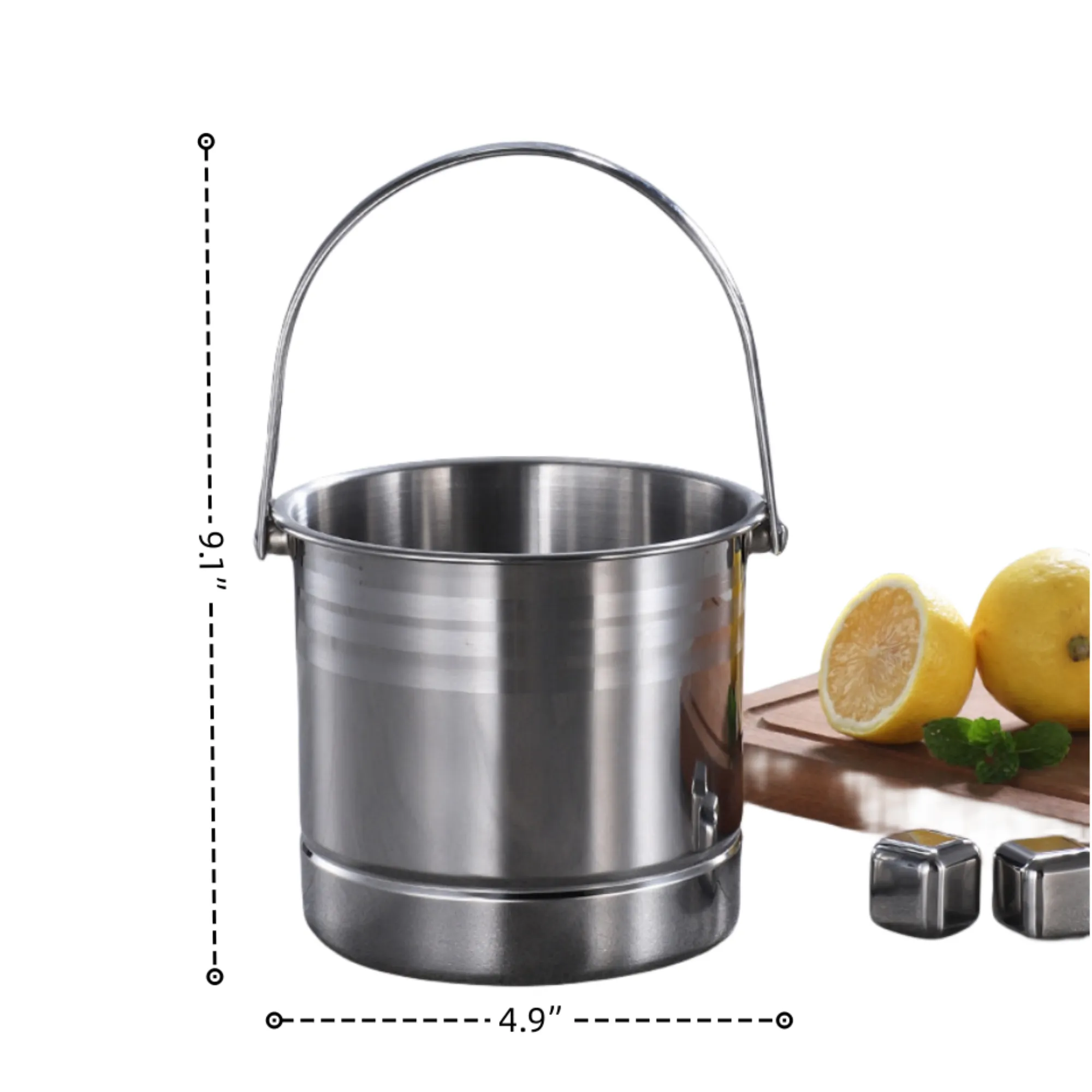 Outdoor Portable 403 Stainless Steel Ice Bucket 2