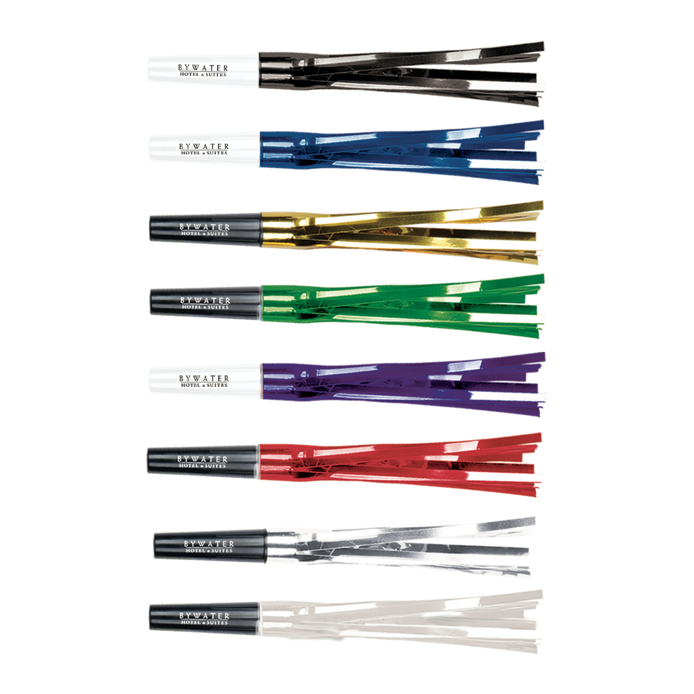 6" Squawkers Fringed Party Horns w/ Custom Direct Pad Print 1