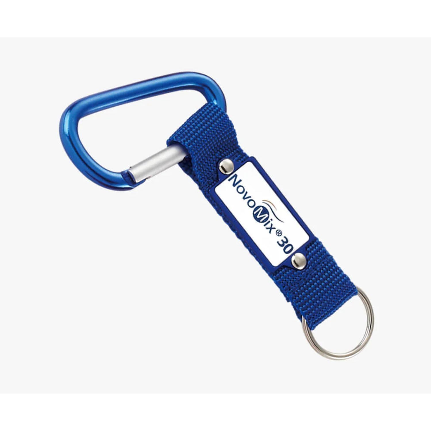 3/4" Aluminum Tag Carabiner Pocket Lanyards w/ Keyring 3