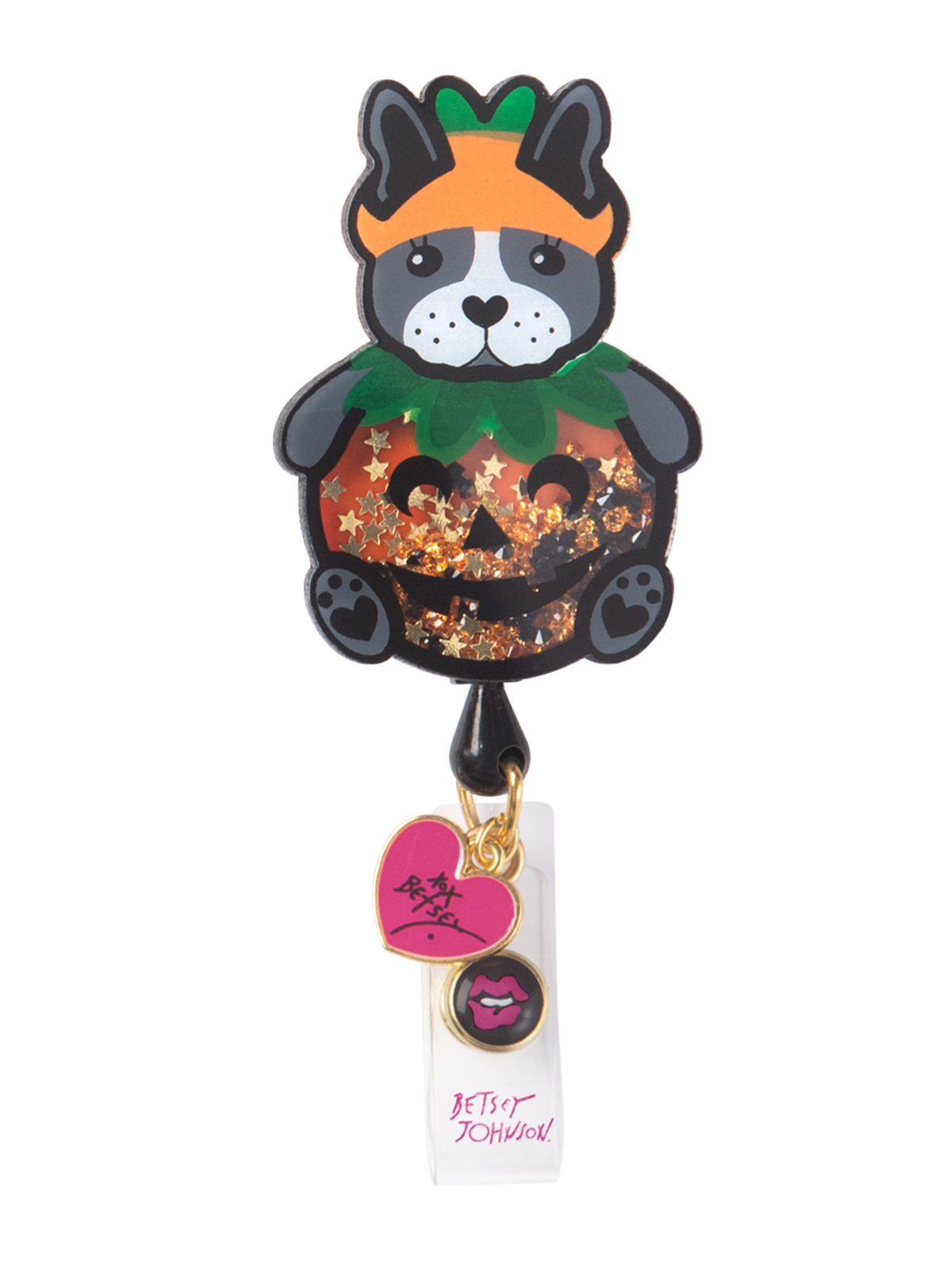 koi - Betsey Johnson - Retractable Cord With Snap Badge Holder Badge Reel 7