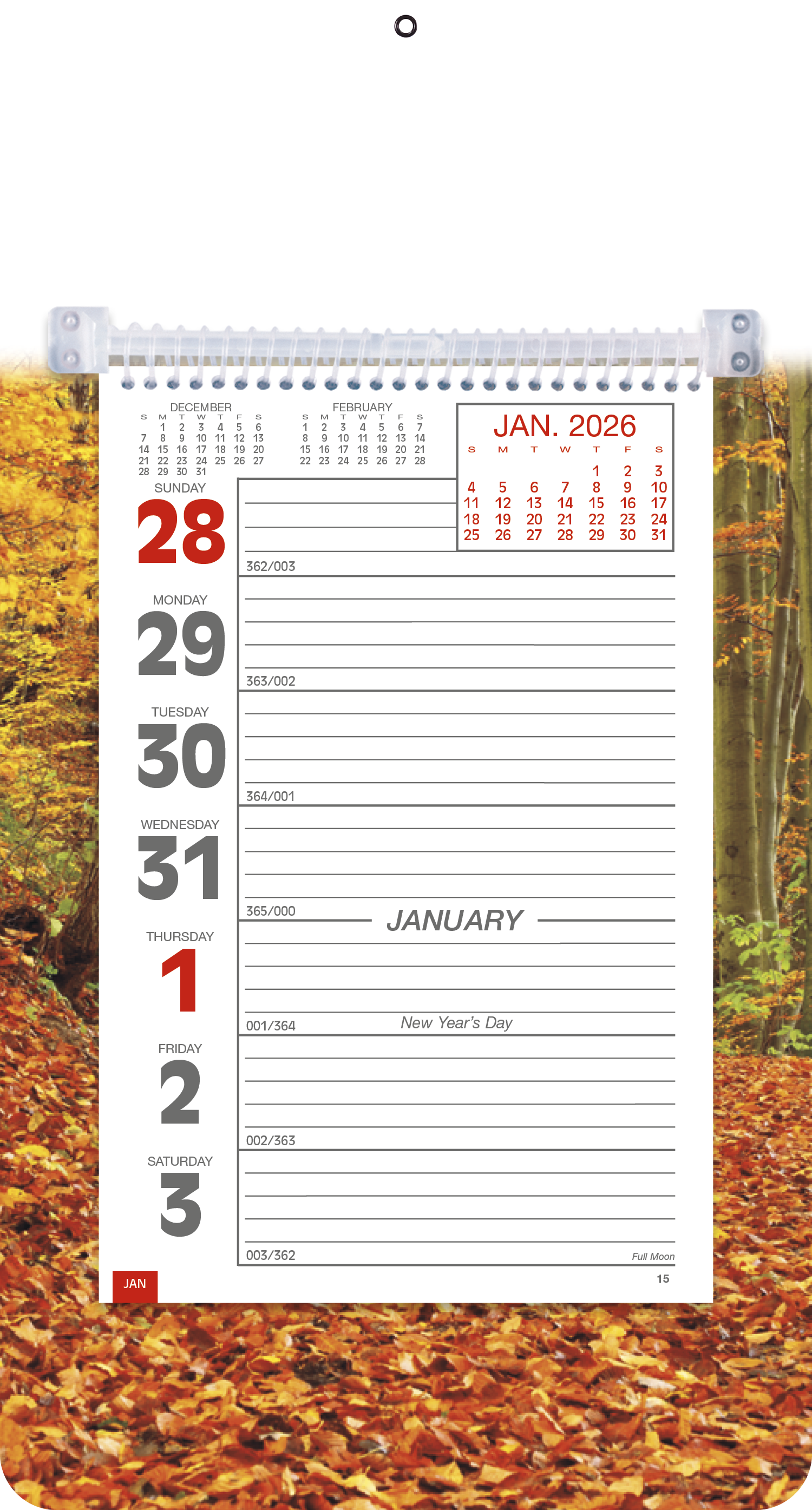 Triumph® Calendars Full-Color Weekly Memo Calendar 16