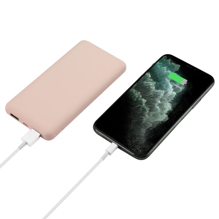 Rubberized Power Bank 12000mAh - PInk 1