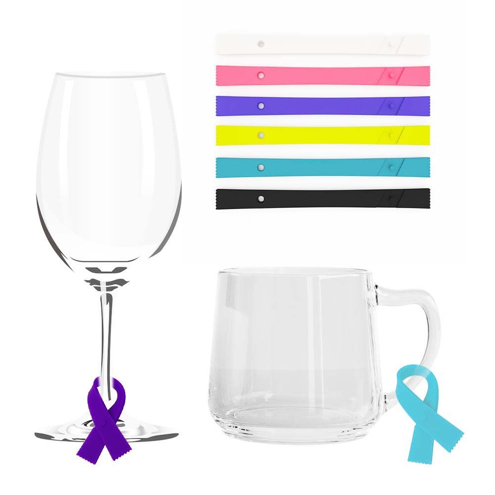 Scarf Wine Glass Logo Label 2