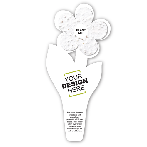 Seed Paper Flower Bookmark 17