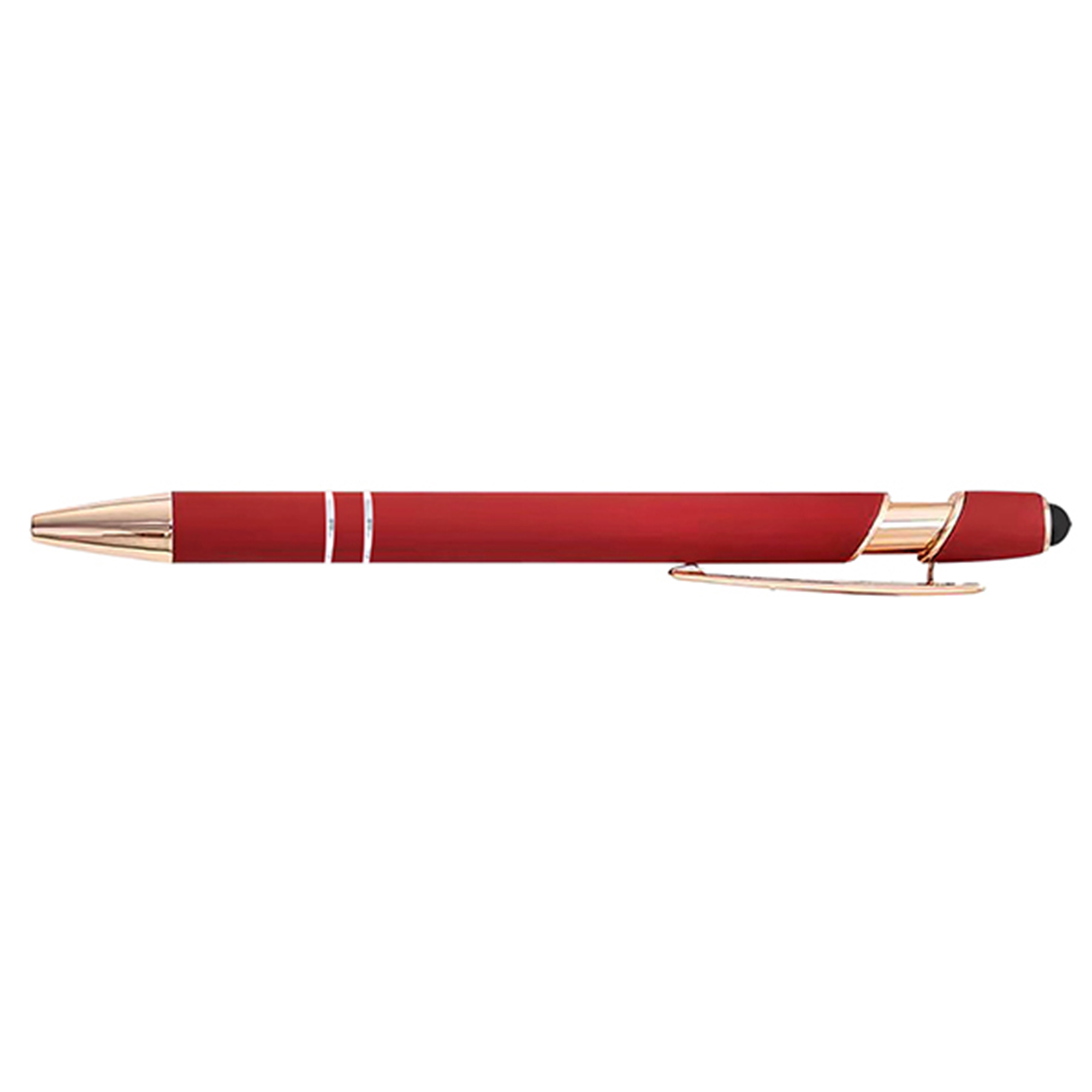 Rose Gold Soft-Touch Aluminum Pen w/ Stylus 6