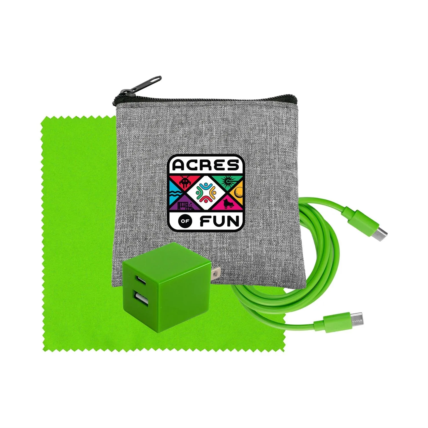 Recycled A+C to C Cable, Wall & Cloth Set 21