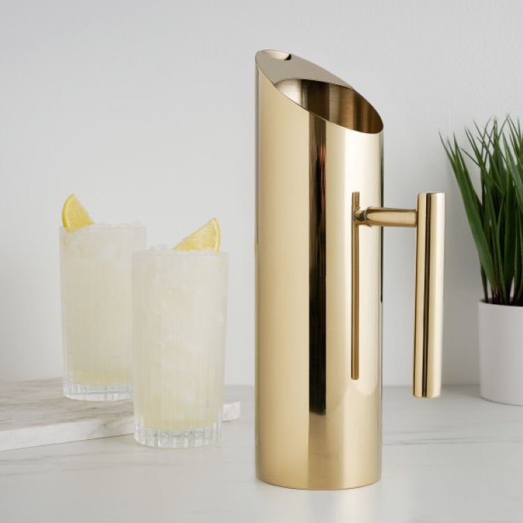 Viski® Modern Gold Pitcher 6