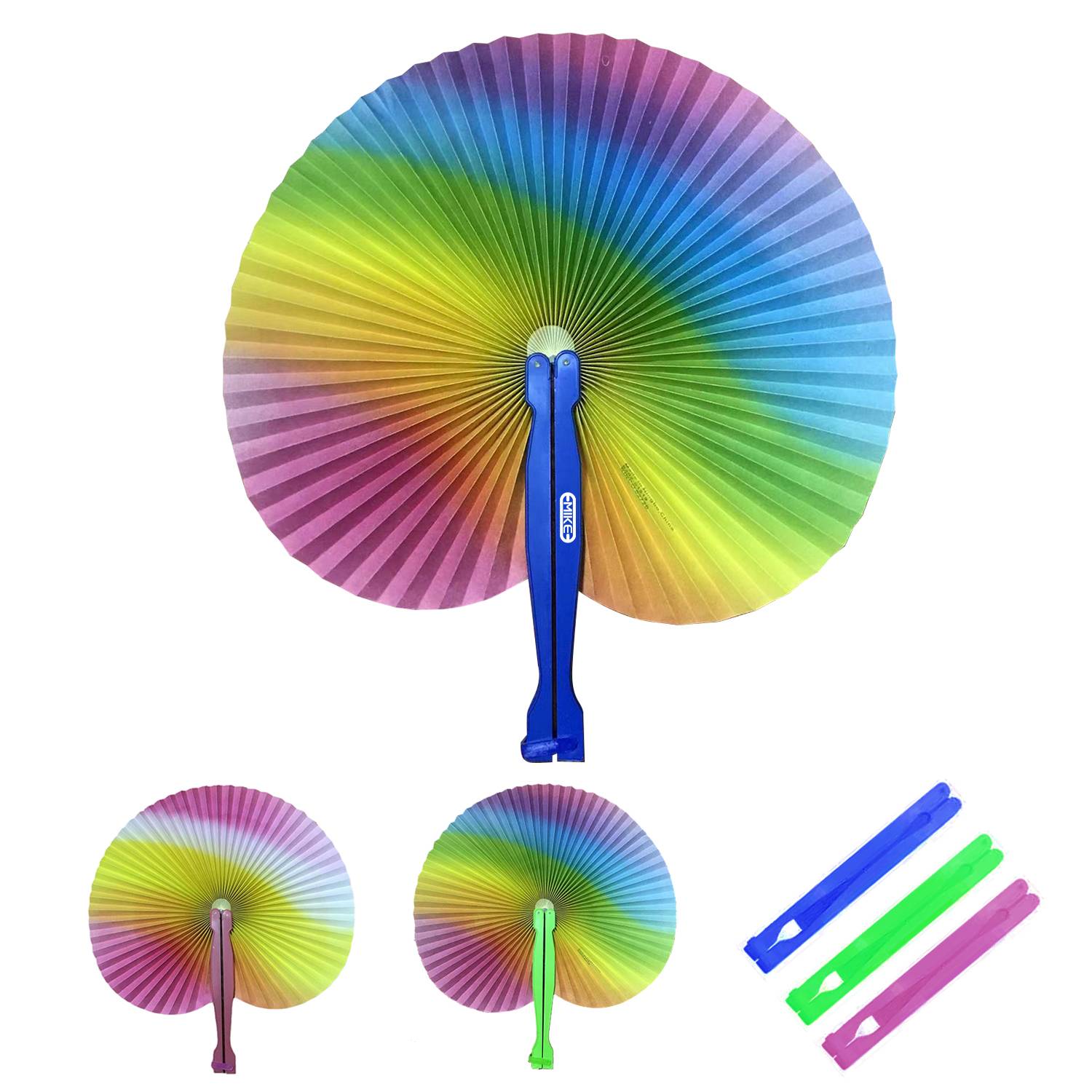 Rainbow Folding Fan 2