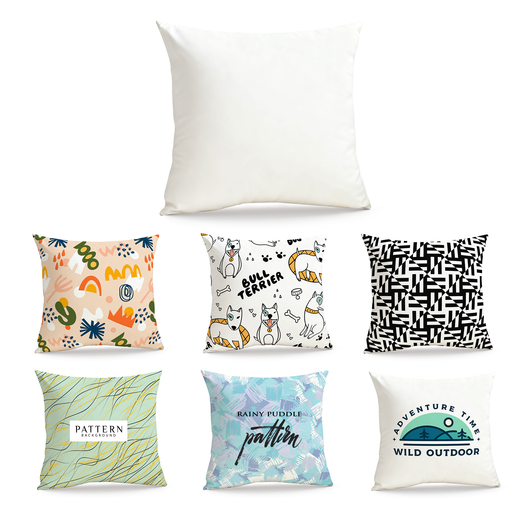 18X18 Inch Cotton Throw Pillow 2
