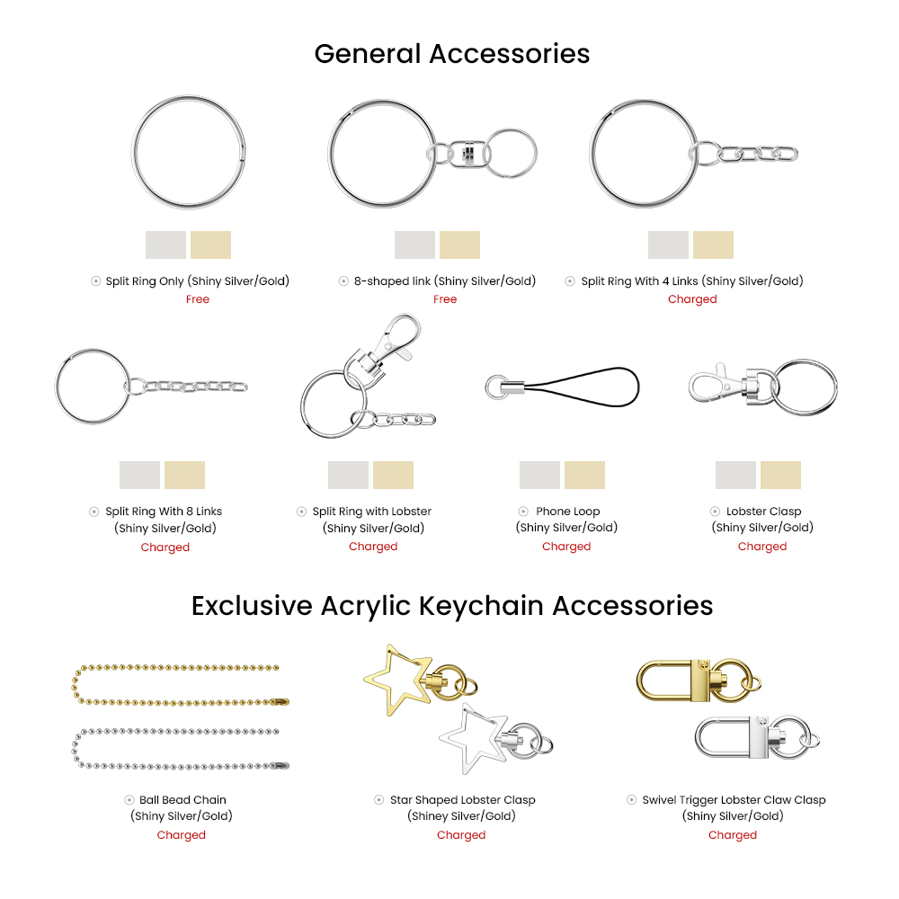 1.25" Custom Acrylic Keychain 5
