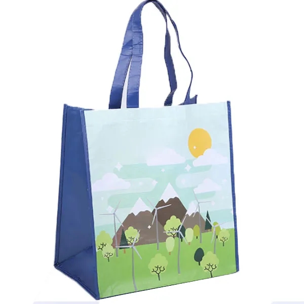 RPET Laminate Tote 14"W x 15"H x 8" Gusset 6