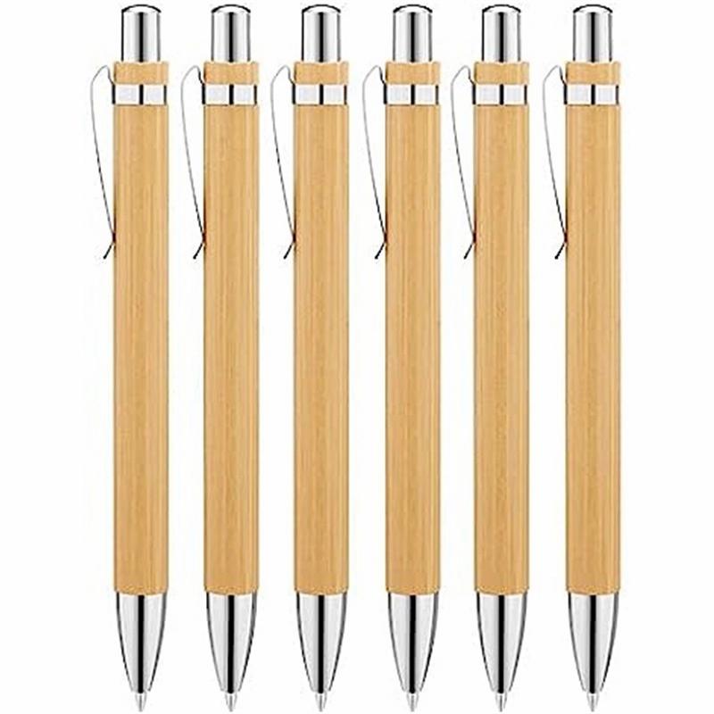 Bamboo Retractable Ballpoint Pen 1