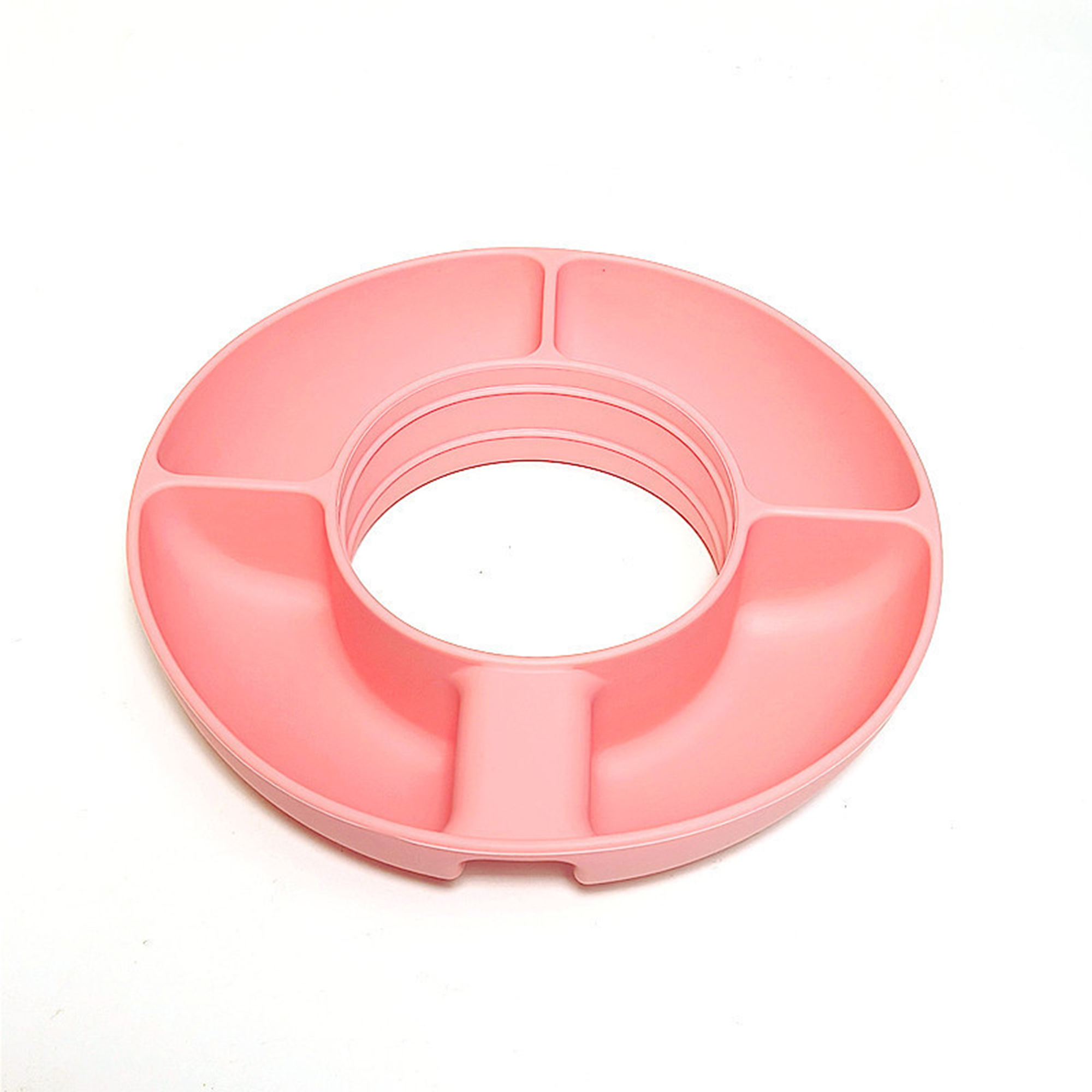 Tumbler Snack Companion Tray With Handle 8" Diameter X 1.7" Height 3