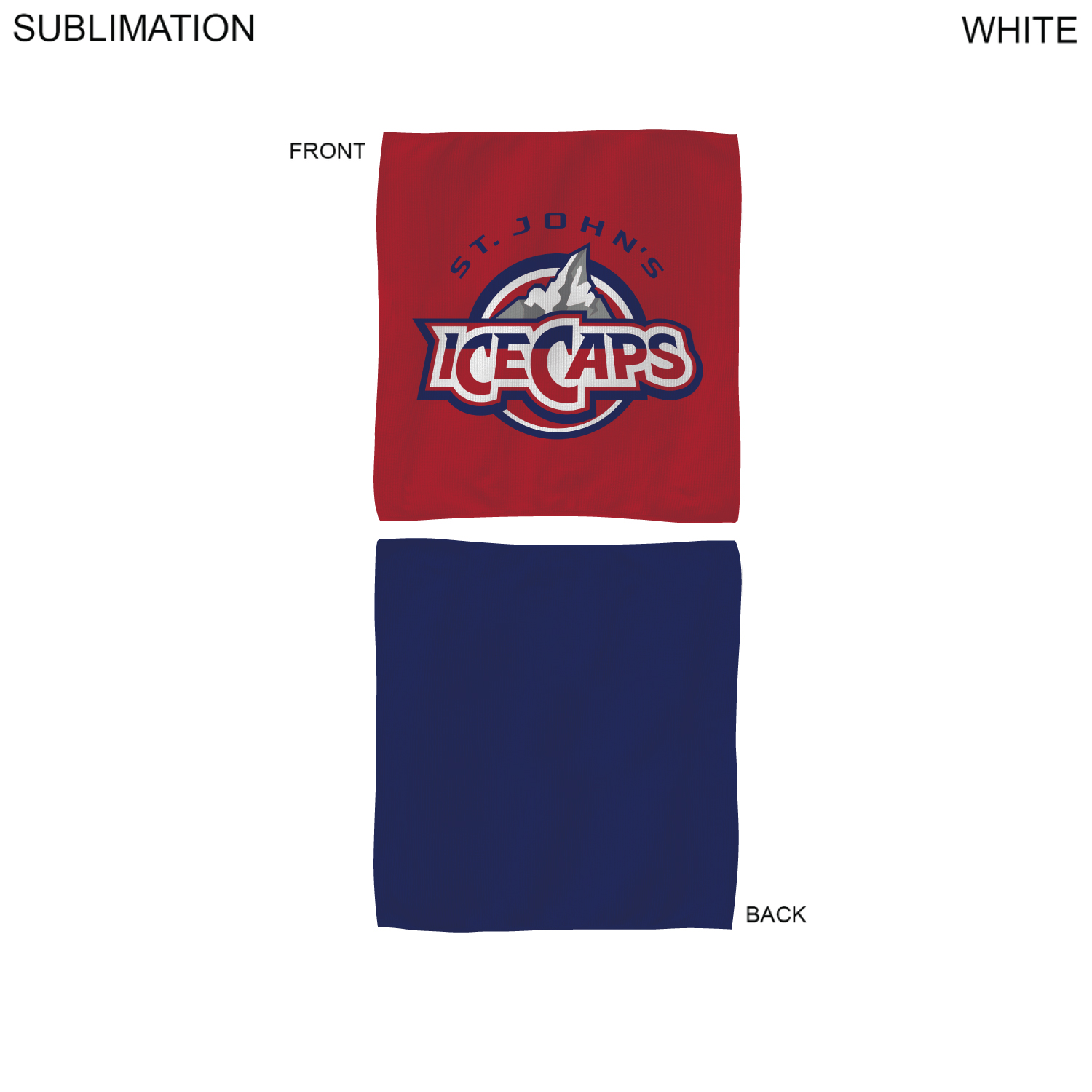 72 Hr Fast Ship - Colored Microfiber Dri-Lite Terry Rally, Sports, Skate Towel, 15x15, Sublimated 3