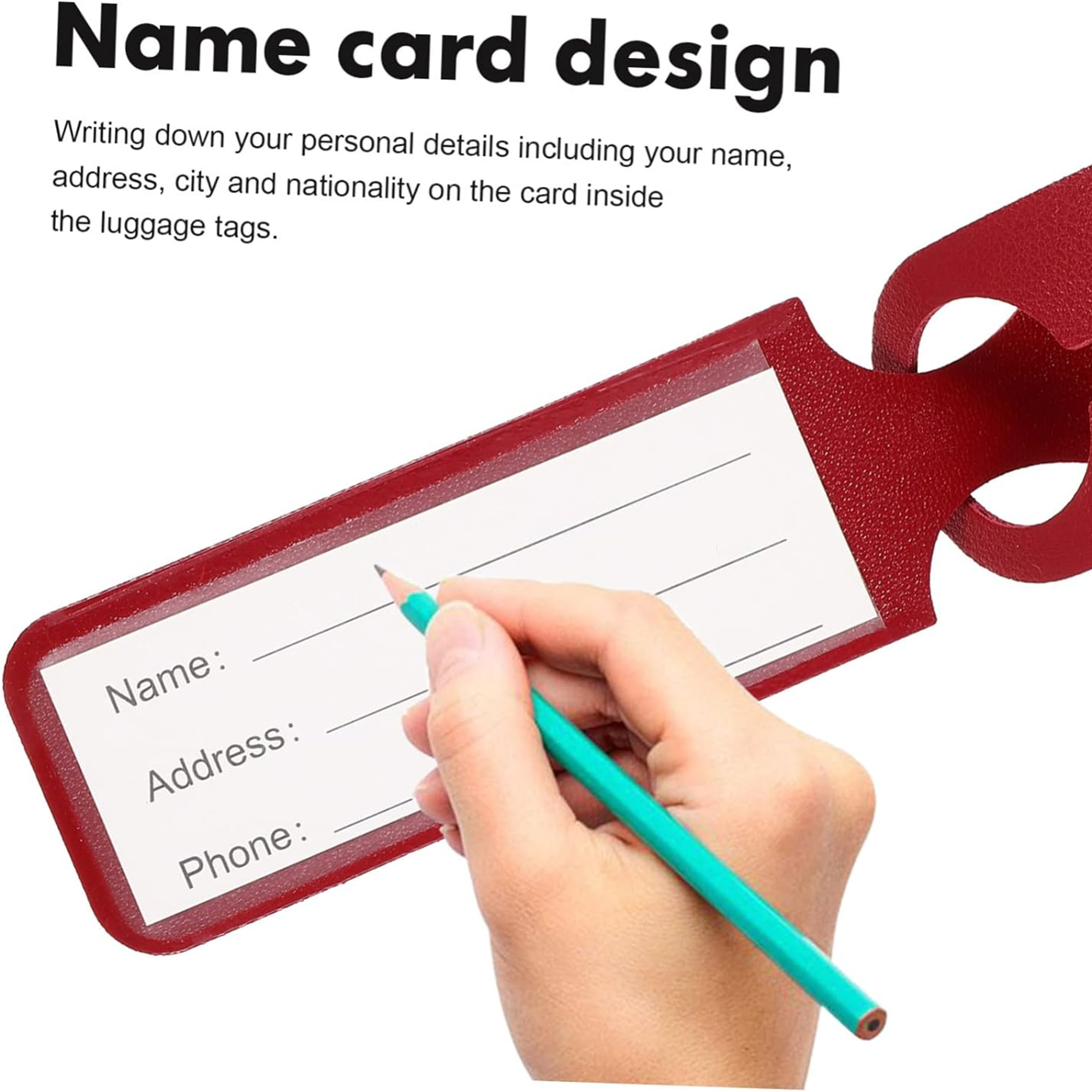 Listing Leather Luggage Tags For Suitcase 1